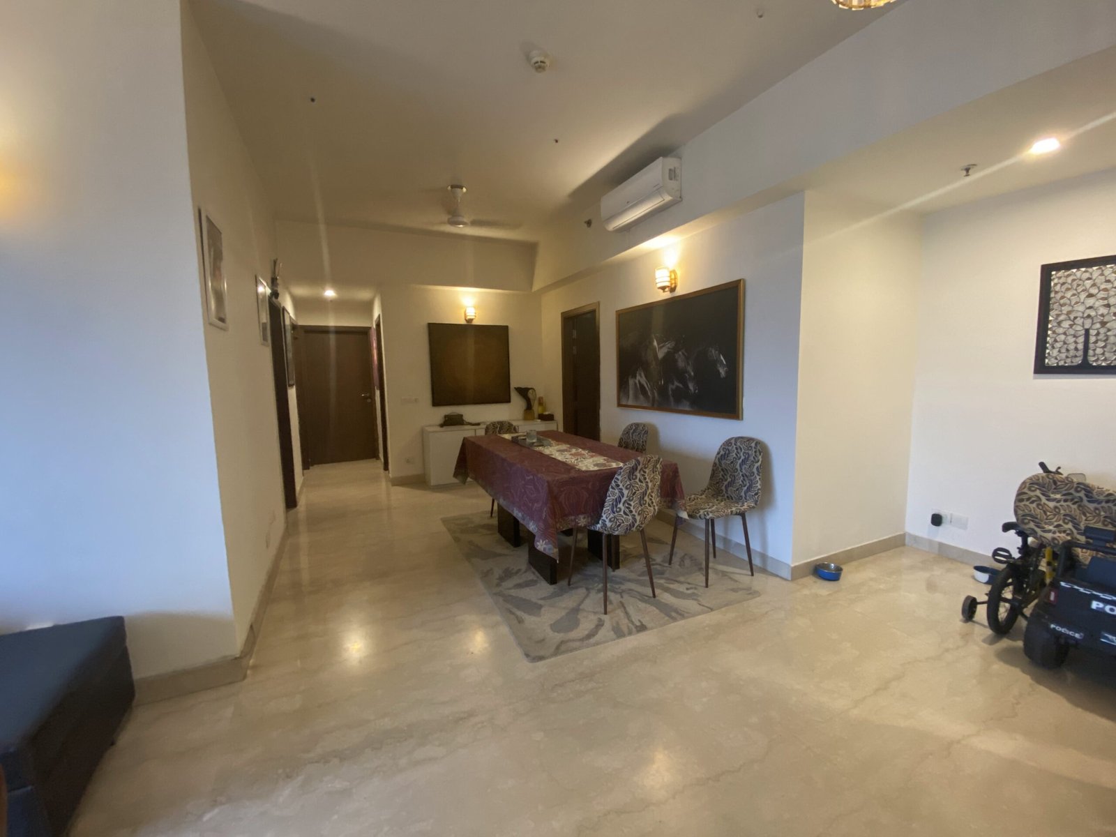 Dining area and living space at Latitude M3M Resale