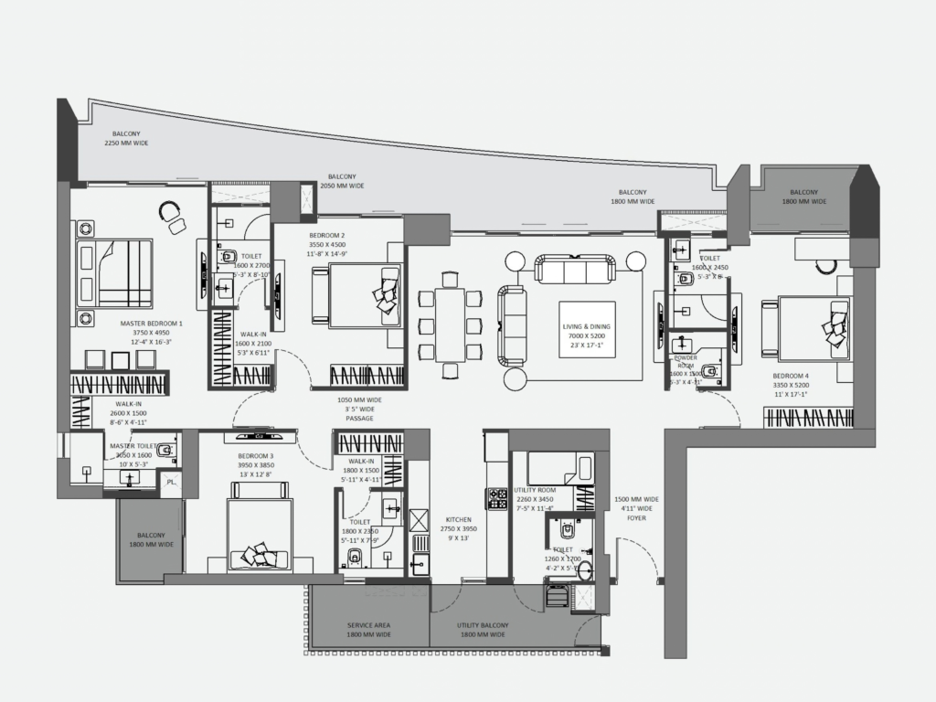 Experion Trillion 4 BHK for Sale