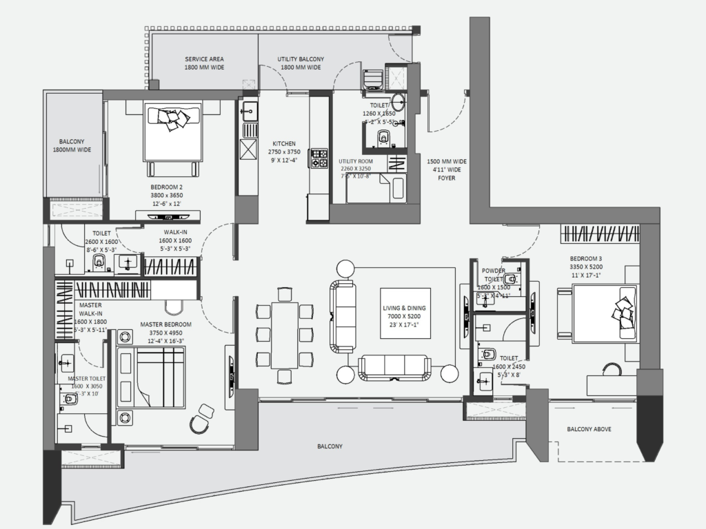 Experion Trillion 3 BHK for Sale