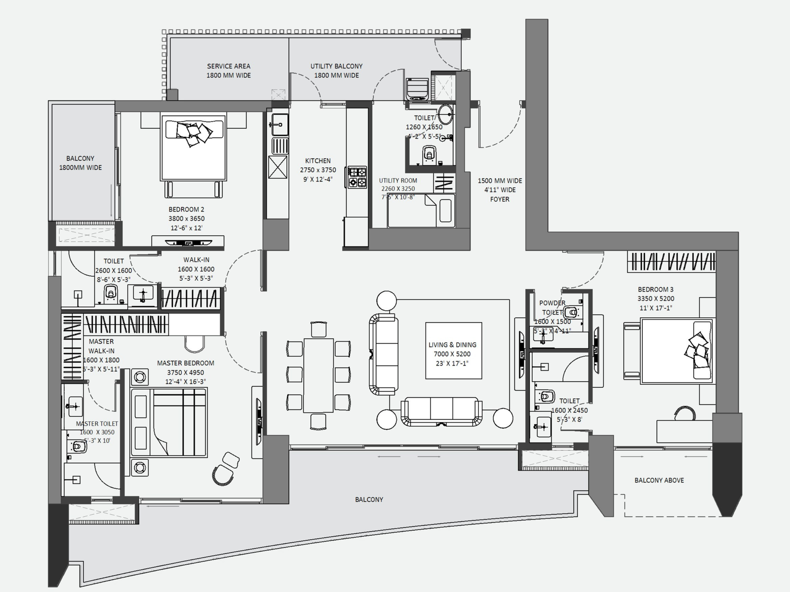 Experion Trillion 3 BHK for Sale